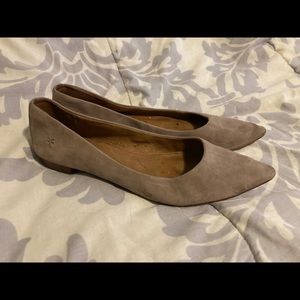 Frye Sienna Ballet flats 7.5 Suede Tan Taupe